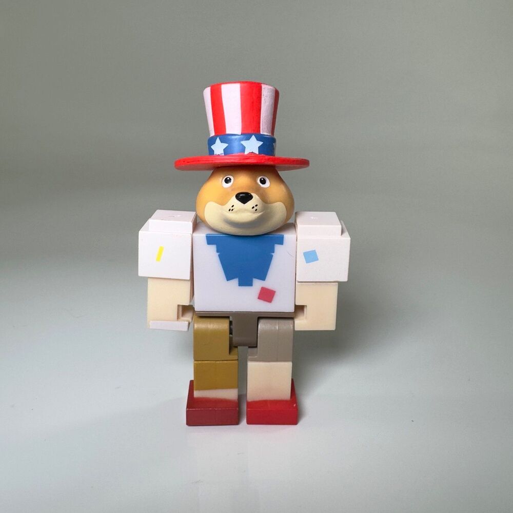 Roblox Figure Series 8 Meme Pack Tix Fan 3" Patriotic Hat Doge Toy Dog Character